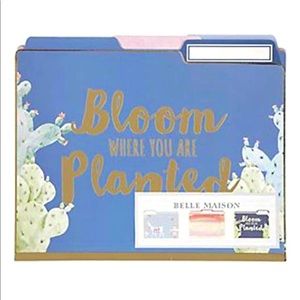 Belle Maison Llama Succulents Decorative Letter Size File Folders, Set of 12